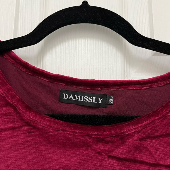 Red Velvet Jewel Toned Dress 🎀 - Picture 8 of 10